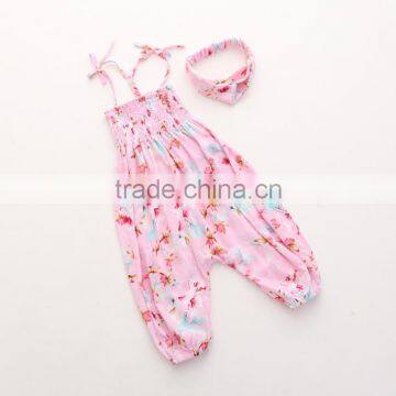 Colourful Chiffon Suspenders Jumpsuit for Baby Girls Siamese Trousers With Headband photo-4