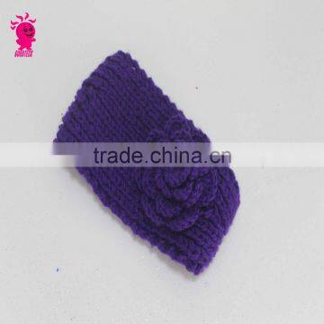 NEWEST Handmade Knitted With Ribbon Flower Kids or Women Headscarves Headband photo-4
