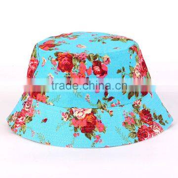 2016 Burst Models Ms. Floral Sun Hat Sun Hat Fisherman Cap Anti-UV Basin Cap Cap Multi-color Spot photo-5