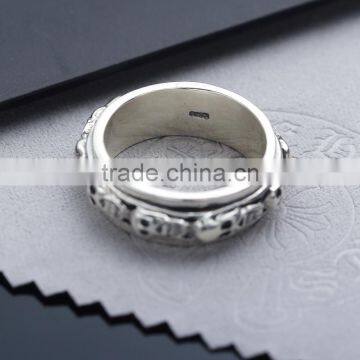 Fashion Jewelry Brass / S925 Cool Punk Retro Style Personalized Devil Skull Ring for Men photo-4