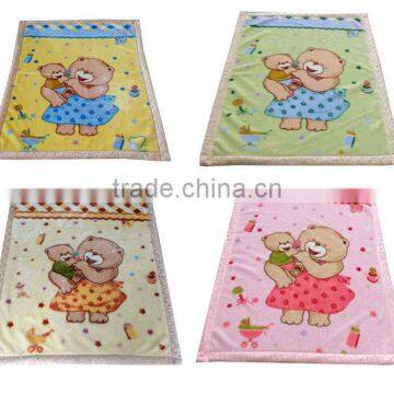Top Selling Factory Wholesale OEM Baby Soft Raschel Blanket