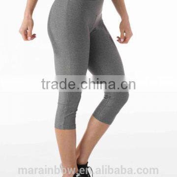 2016 Fashion Design Leggings Heather Grey Leggings Custom Printed Womens Cropped Leggings