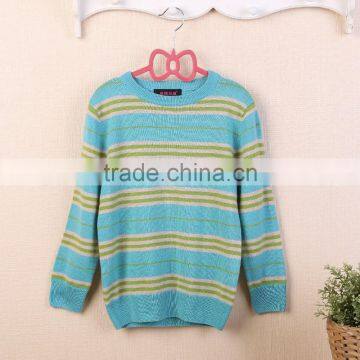 winter 2014 striped children pullover 100% cashmere kids sweater