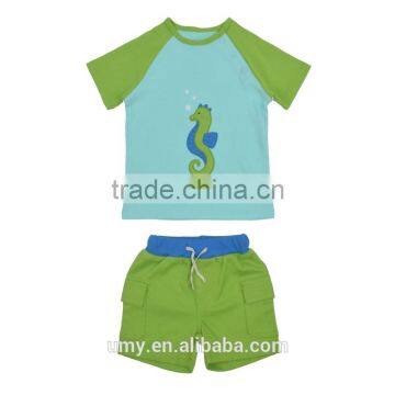 2017 Lately Fashion Summer Kid Clothes Boy Short Shirt And Pant Clothing Sets photo-5