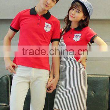 New Product Fashion Style Good Quality 2017 Print Custom Couples Polo Shirt photo-2