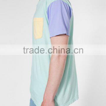 Color Block Pocket no Problem T-shirt photo-3