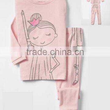 S32671W High Quality 100% Cotton Soft Wear Cartoon High Printed Kid's Pajamas Children Sleepwear photo-4