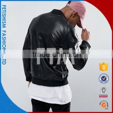 2017 Trend Spring Jacket Young Men Stand up Korean Handsome Slim New Casual Men PU Jacket photo-2