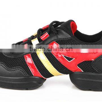Free Fisher Jazz Dance Sneakers Black&Red L98208