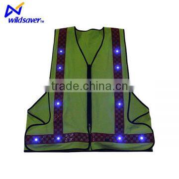Flashing LED Lighted Reflective Safety Vest photo-3