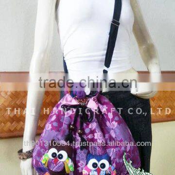 Thai shoulder bag Patchwork OWL Design