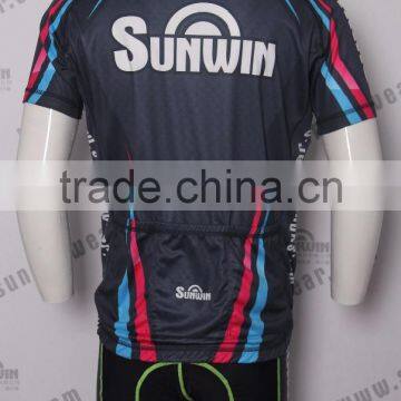 Cheap Breathable Coolmax Custom Team Cycling Jersey photo-3