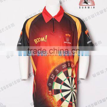 Oem Sublimation Zipper Polo Dart