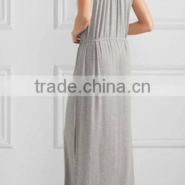 Sleepwear Women! High Quality Soft Viscose Blend Lace-Paneled Stretch Jersey Nightdress photo-3