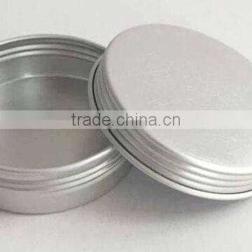 R1838H Manufacturers Customized Round Cosmetics Aluminum Tin With Screw Lid Silver Rouge Box Portable Soap Aluminum Cans photo-3