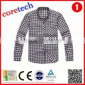 Newest Popular White Black Flannel Shirt Factory photo-2