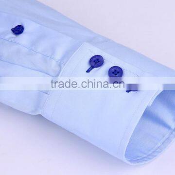 2017 New Men's Dress Shirt With High Double Button-down Collar photo-5