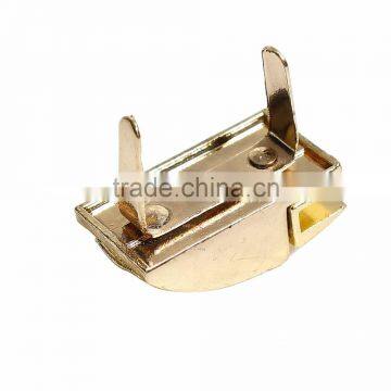 Zinc Based Alloy Purse Twist Turn Lock Gold Plated 29mm(1 1/8") x 15mm( 5/8"), 1 Set photo-3