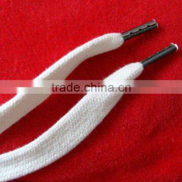 cotton string with metal tips