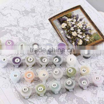 40*50cm Beautiful Frameless Picture On Wall Acrylic Oil Lavender Flower Numbers Home Decor Abstract Drawing Hand Unique Gifts photo-2