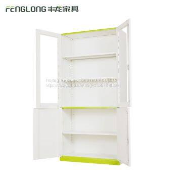 Laboratory and Library Used Stainless Steel Glass Door Display Cabinet photo-4