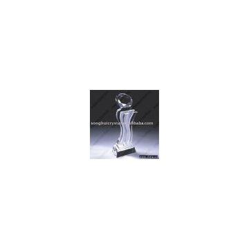 crystal,crystal trophy,crystal award medal