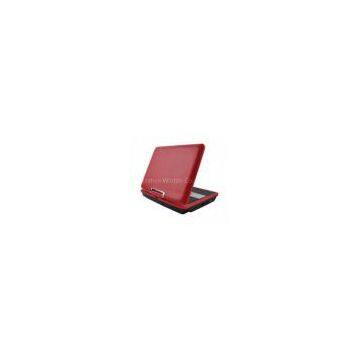 Swivel Red 9 Inch Portable DVD Player with AV Input and USB Port