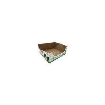 E Corrugated Cardboard Display Box / Store Shelf Cardboard Display Cases