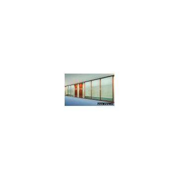 Office partition with blinds
