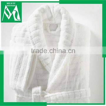 coral fleece sauna bathrobe with custom logo wholesale