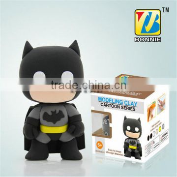 Hot Kids Educational toy Super hero DIY action figures Clay Doll Model Batman