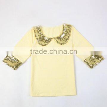 wholesale plus size clothing baby clothes cotton sequins tops