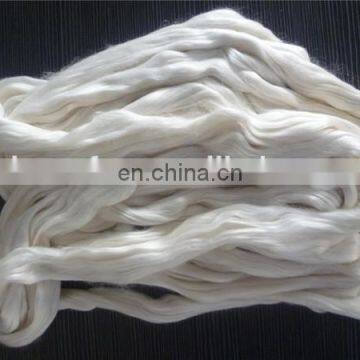 silk noils, 100% silk fiber