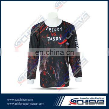 polyester sports team sweatshirt custom crewneck jumpers