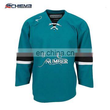 Custom high quality sublimation team usa hockey jersey