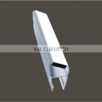 PVC magnetic shower door seal strip for 180 degree and 135 degree glass doors