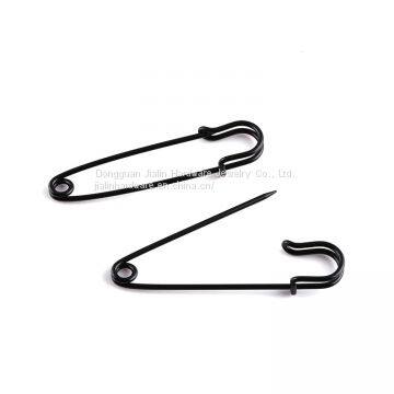 Black Painted Big Garment Brooch Safety Pin 3 Inch Length photo-4