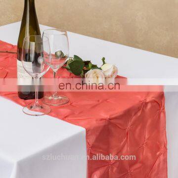 Elegant Taffeta Customized Size Restaurant Table Runner