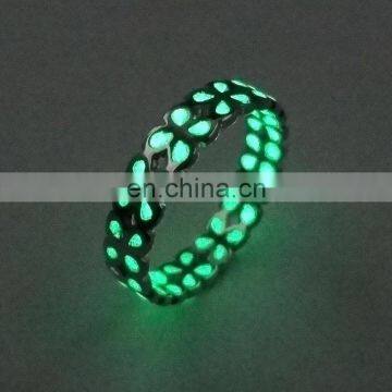 Luck Hollow Out Glow in the Dark Ring Luminous Ring For Men Women photo-5