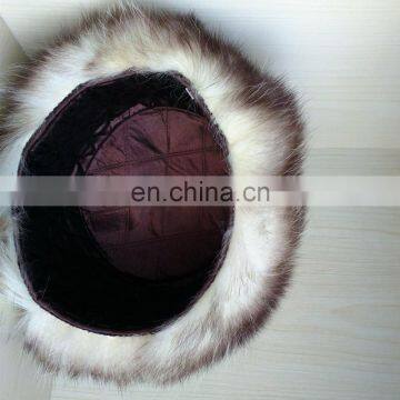 Real Opossum Fur Round LEIFENG Hat for Russian Style photo-3