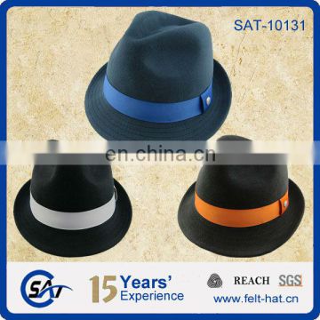 high quality wool trilby hat, gent hat