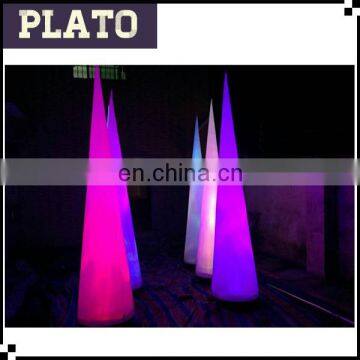 Night club 3m lighting inflatable cone and pillar for Christmas Events