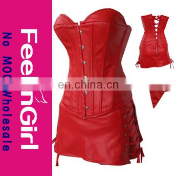 Wholesale Red Plus Size Sexy Leather Catsuit