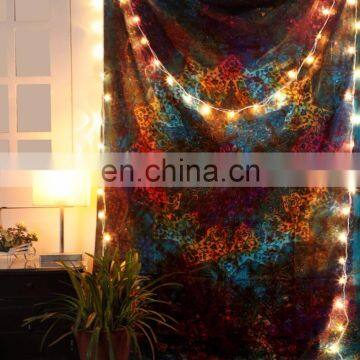 Indian Tapestry Tye Dye Star Multi Color Throw Twin Beach Cheap Wholesale Psychedelic Tapestry