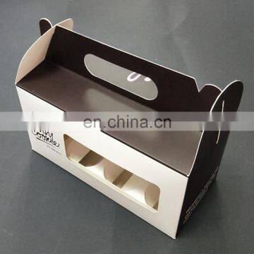 Cheaper Paper Cup Cake Box With Clear PVC Winder photo-2