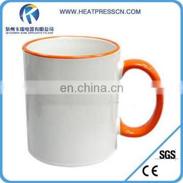 11 oz rim and handle color sublimation ceramic mug