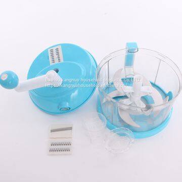 Vegetable Fruit Shredder Meat Grinder Blender, Mixer and Blender, Manual Food Chopper