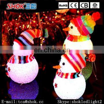 Merry Christmas Arylic Led Snow Man For Christmas Decoration 2016