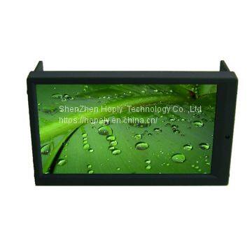 High Brightness 7 Inch 2 DIN VGA Touch Screen Monitor Auto Switching Reverse Camera on AV2 for Car PC