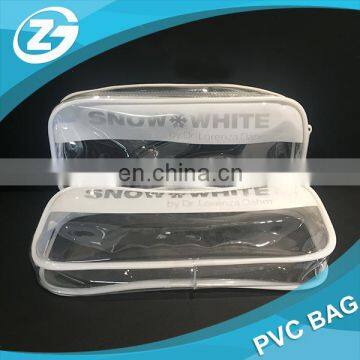 Wholesale Toilet Towel Packaging Custom Clear Plastic PVC Travel Cosmetic Bag With Zipper photo-2
